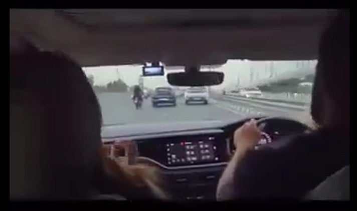 X/@DeepikaBhardwaj : fitness influencer Rajat Dalal found hitting a biker with car and escaping on camera